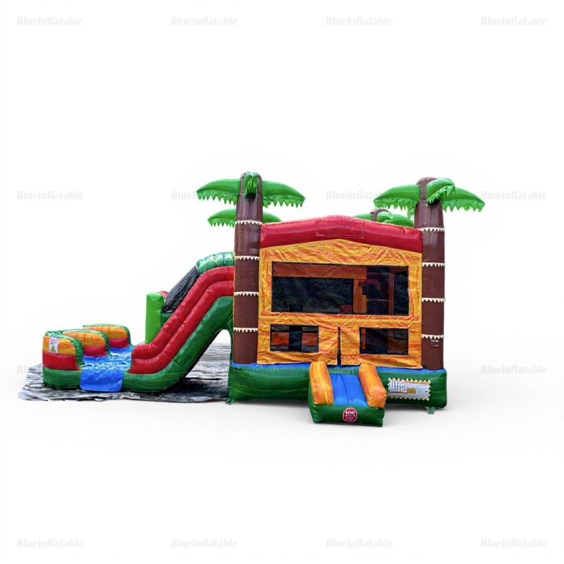 Inflatable Water Slide & Bounce House with Ball Pit