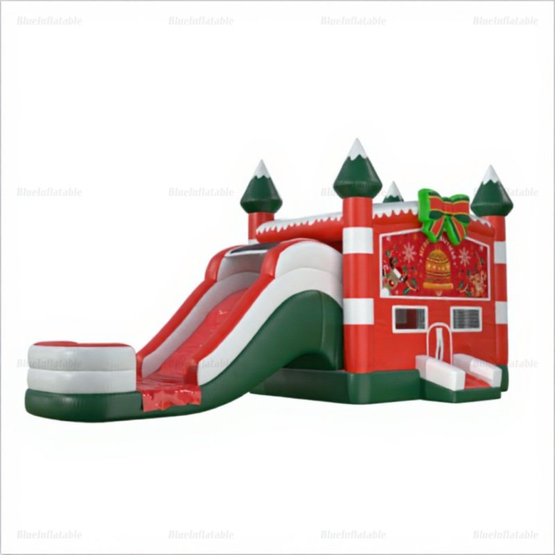 Christmas Inflatable Bounce House & Water Slide Combo