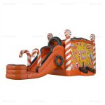 Orange Candy Adult Inflatable Bounce House & Water Slide Combo