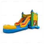 Inflatable Water Slide & Bounce House Combo Rental