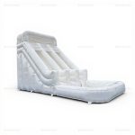 White Inflatable Water Slide & Bounce House