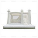 White Inflatable Wedding Castle with Slide & Ball Pit