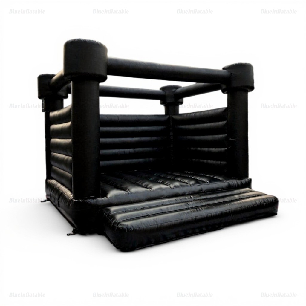 Black Wedding Inflatable Bounce House - Image 2