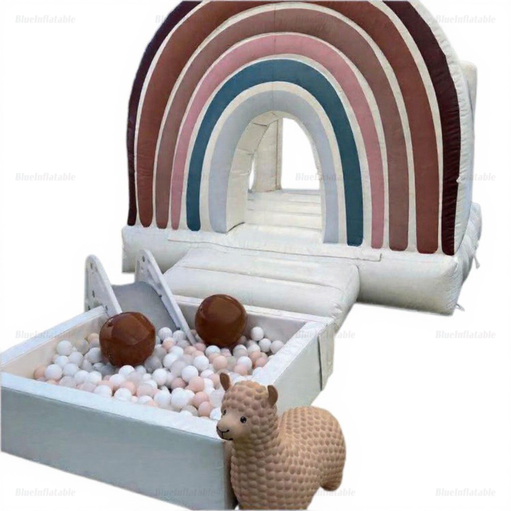 Boho Rainbow Wedding Bounce House