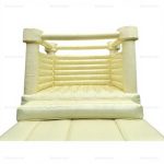 Pastel White & Light Yellow Commercial Inflatable Bounce Castle