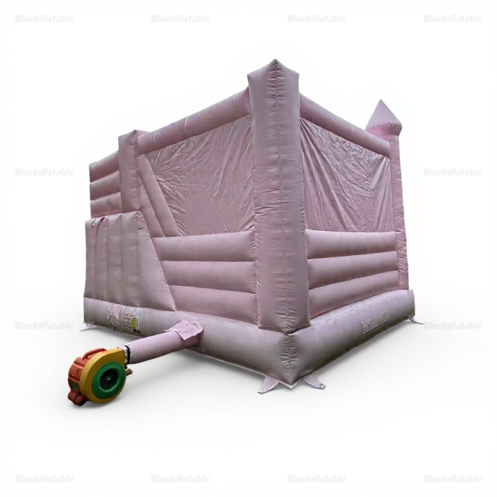 Pink Commercial Bounce House with Slide Combo - Image 8