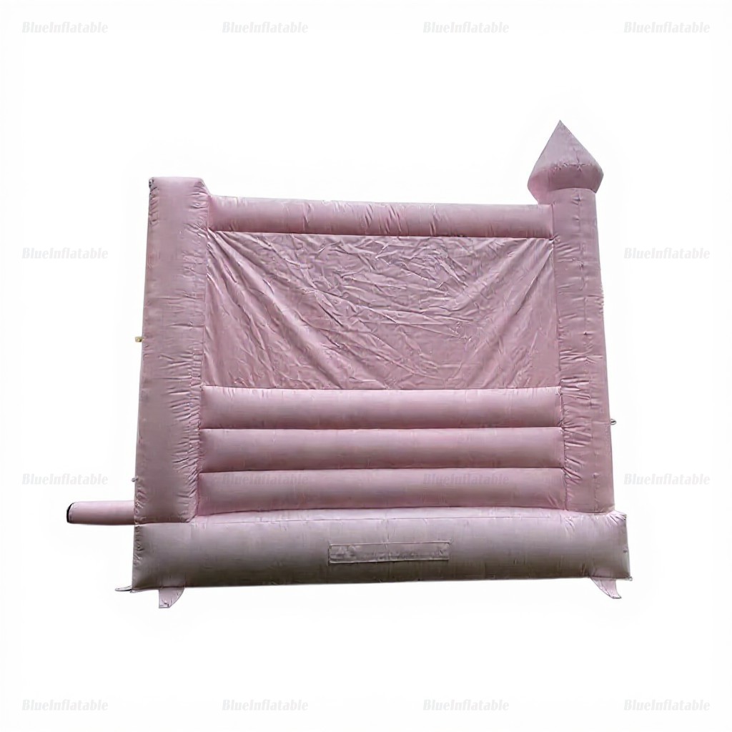 Pink Commercial Bounce House with Slide Combo - Image 9