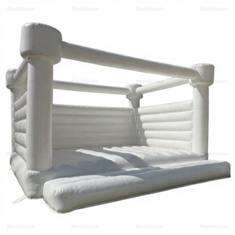 White Commercial Inflatable Bounce House for Weddings & Parties