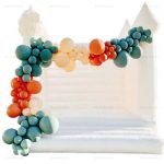 White Wedding Commercial Inflatable Bouncy Castle