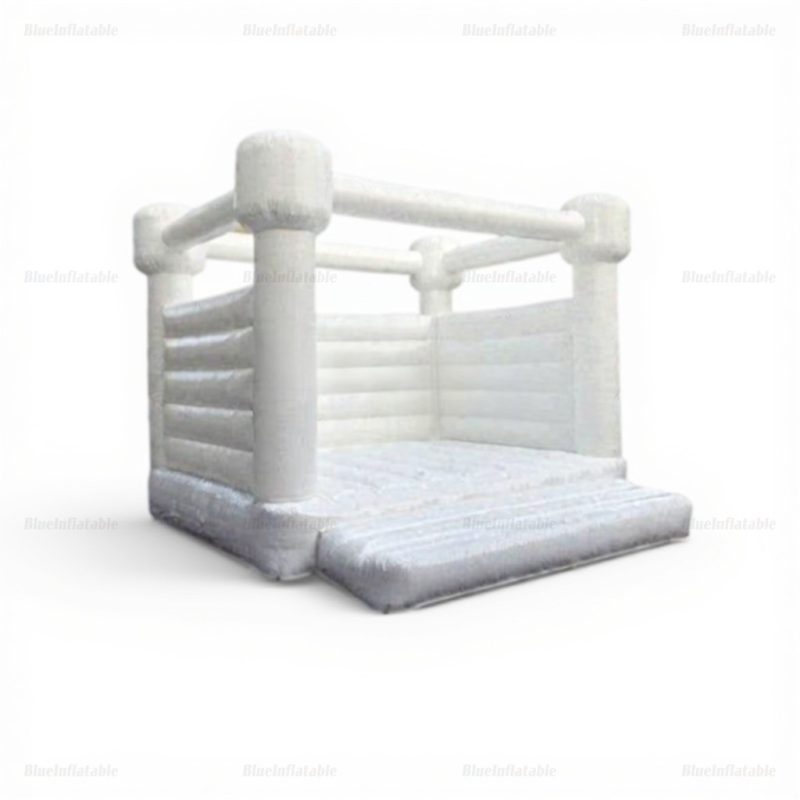 White Commercial Indoor Wedding Bounce House