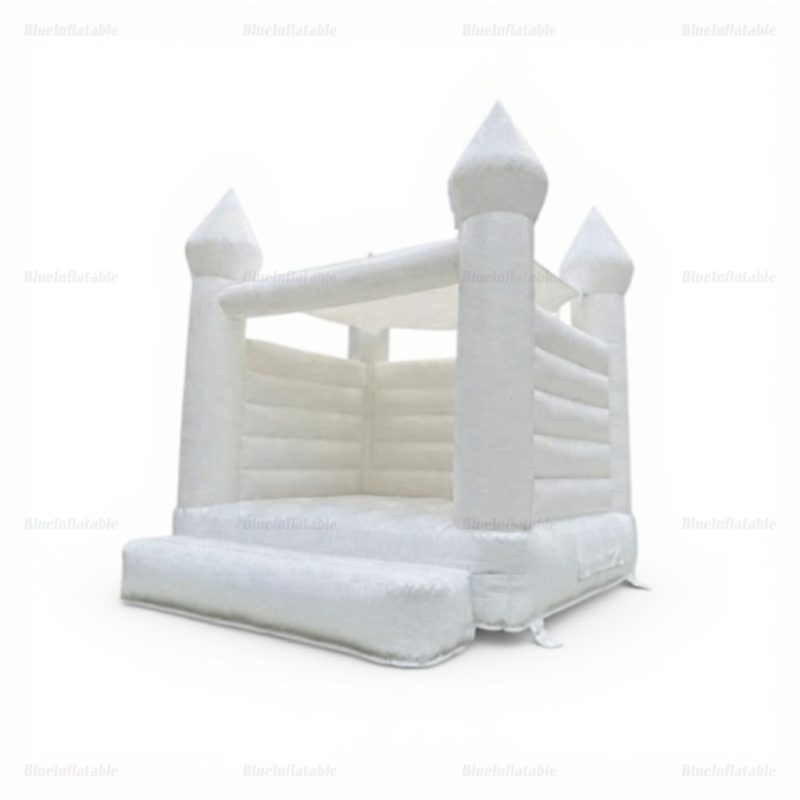 Custom Wedding Bounce House with Top Cover