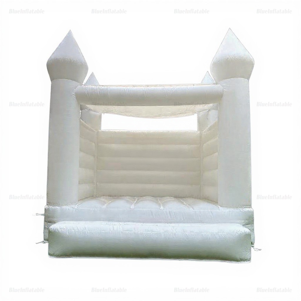 Custom Wedding Bounce House with Top Cover - Image 2