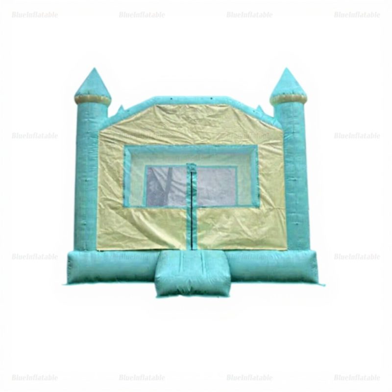 Green Inflatable Bounce House with Slide