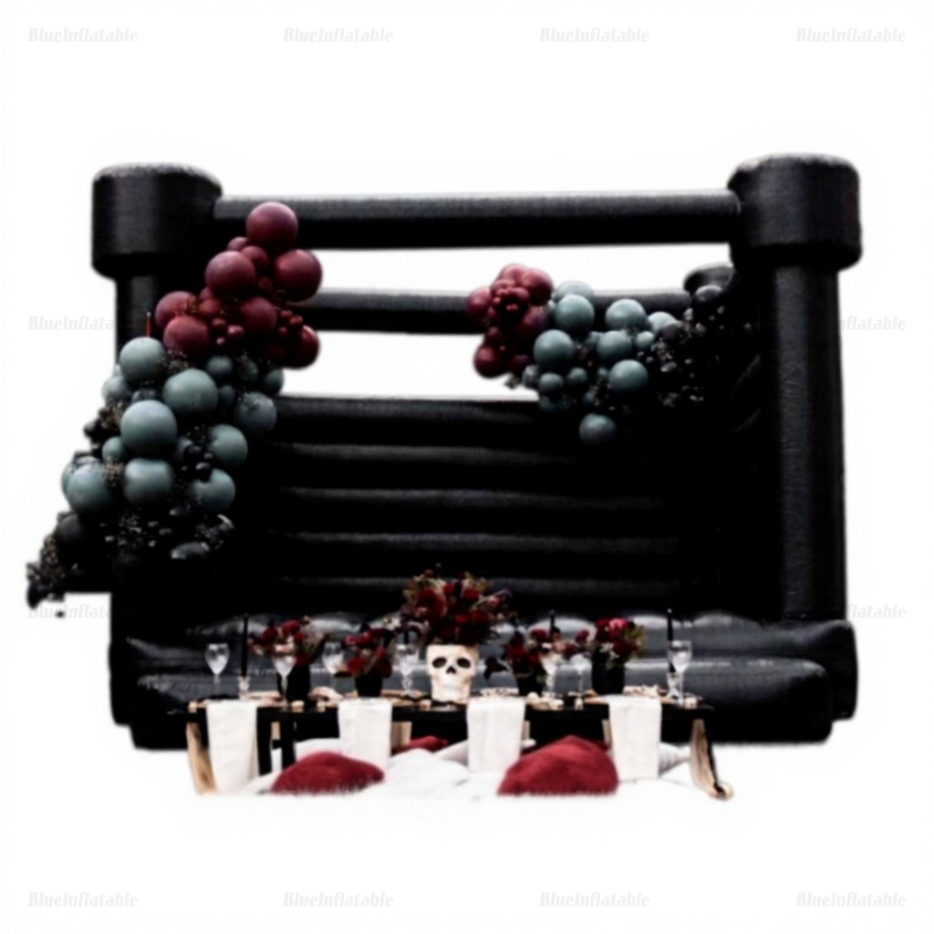 Halloween Black Wedding Bounce House for Parties