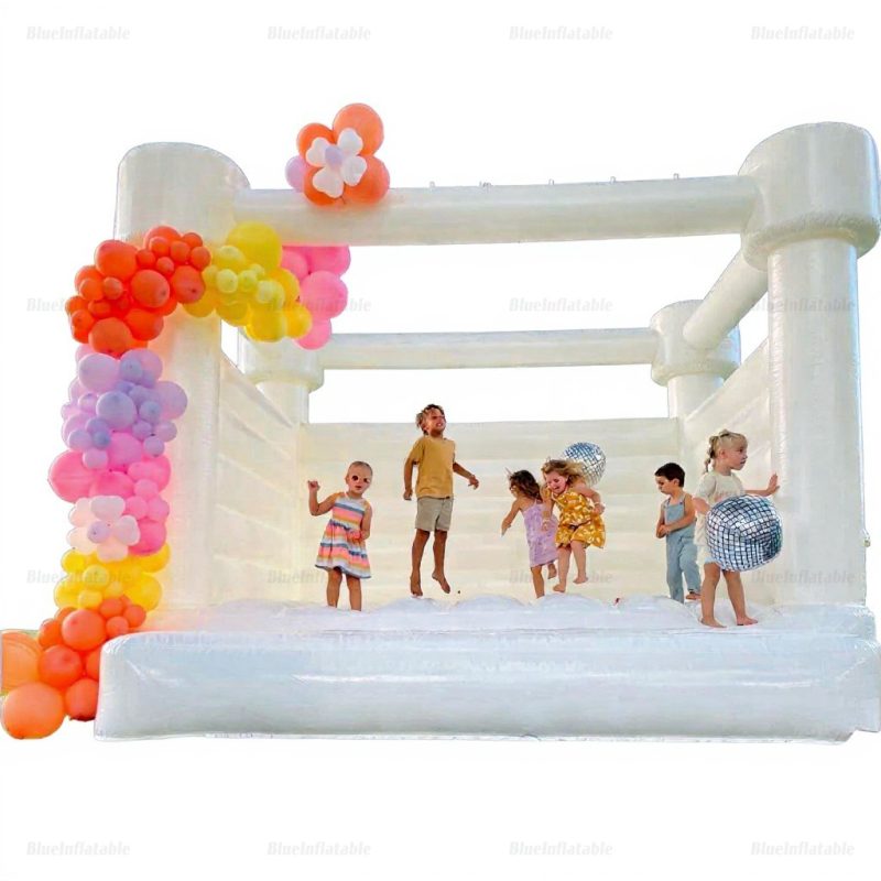 White Inflatable Party Bounce House