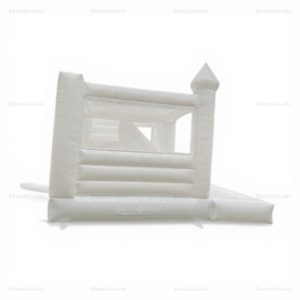 White Inflatable Wedding Bounce House Castle - Image 4