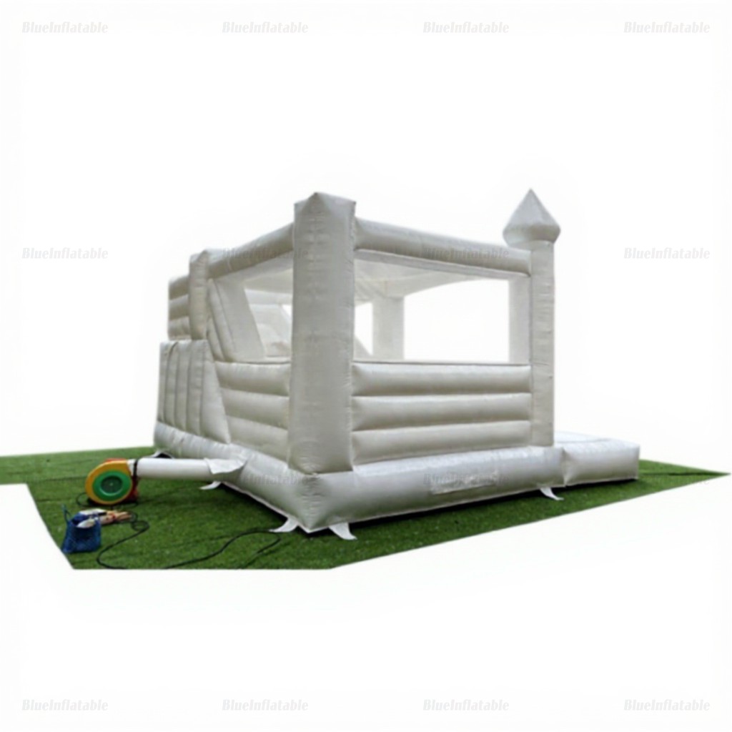 White Inflatable Wedding Bounce House Castle - Image 5