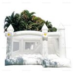 White Inflatable Bounce House & Slide Combo