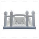 White Inflatable Double Slide Wedding Bounce House