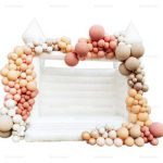 White Inflatable Wedding Bounce House