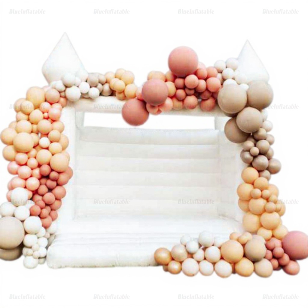 White Inflatable Wedding Bounce House