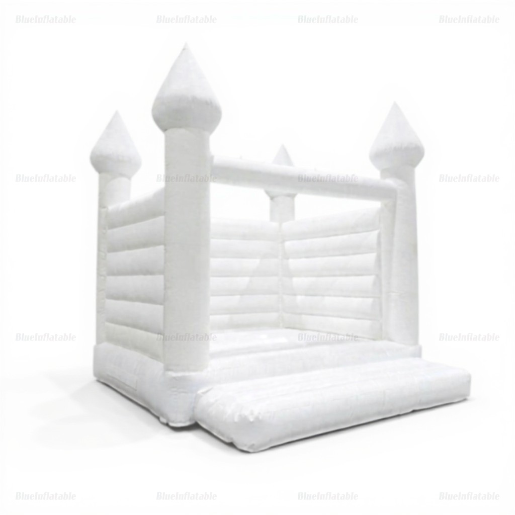 White Inflatable Wedding Bounce House - Image 3