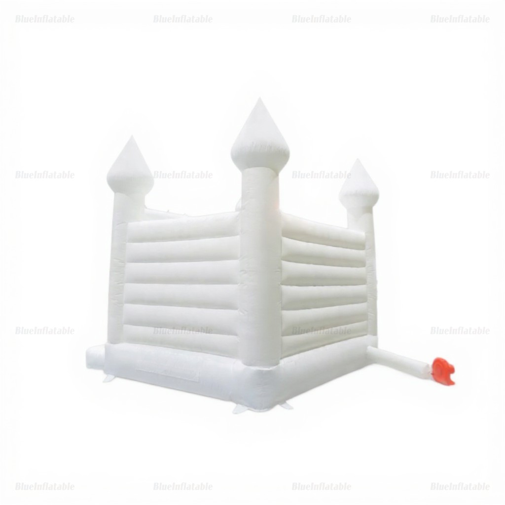 White Inflatable Wedding Bounce House - Image 4