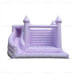Light Purple Wedding Bounce House & Slide Combo