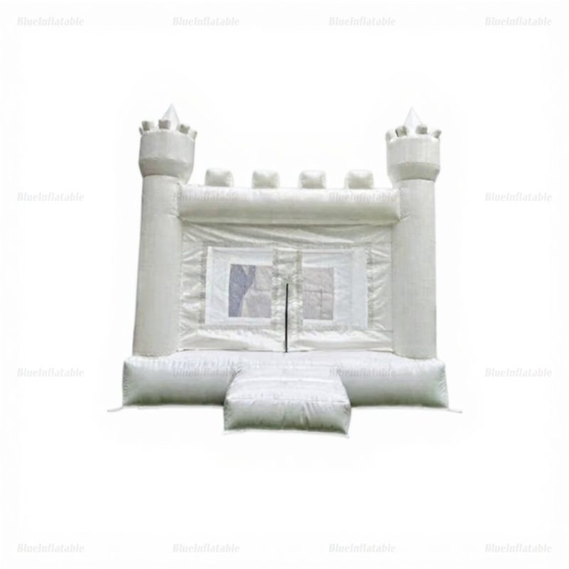 White Mini Bouncy Castle Inflatable Bounce House for Kids