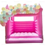 Pink Jungle Bounce House Moonwalk