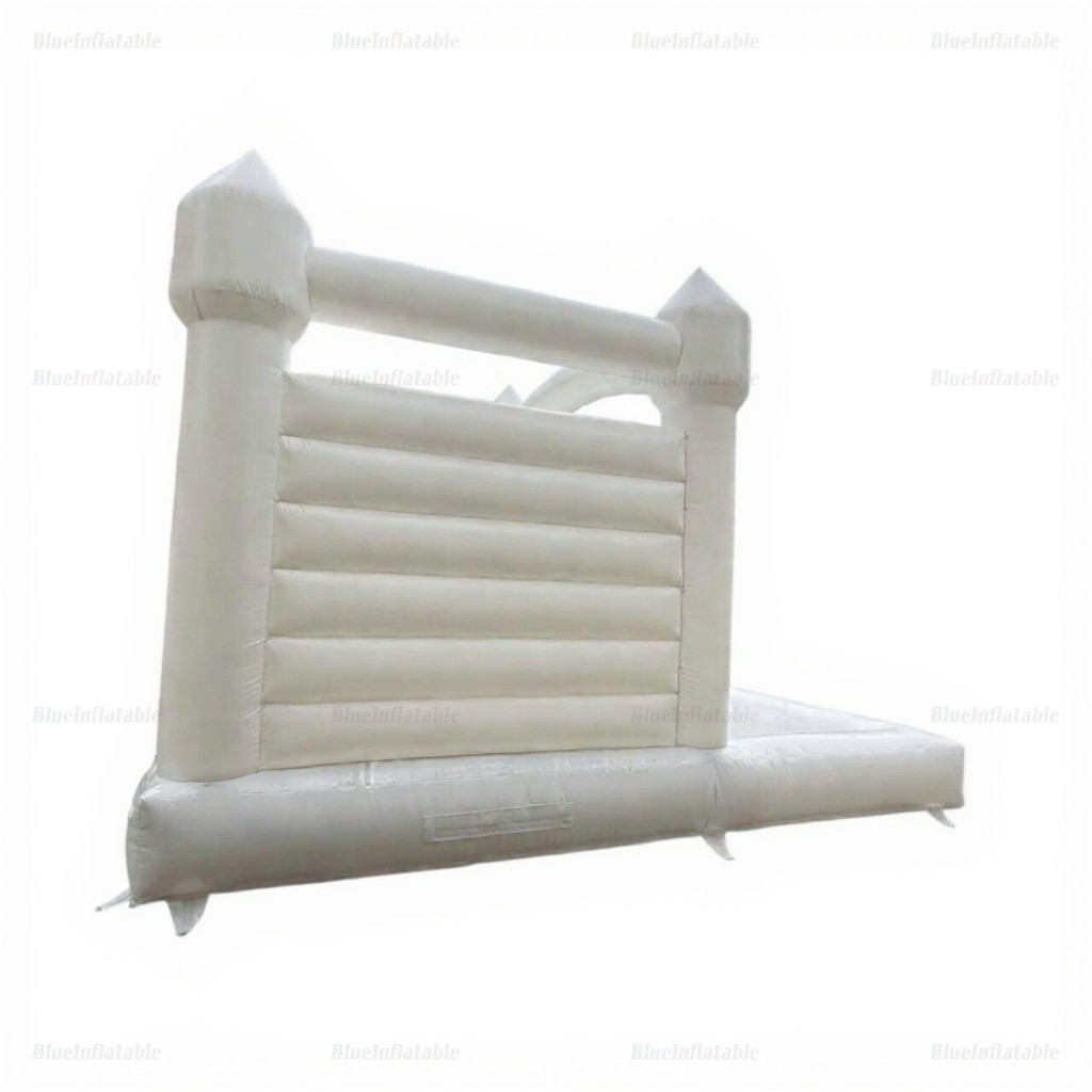 White Inflatable Bounce House with Slide & Ball Pit - Image 7