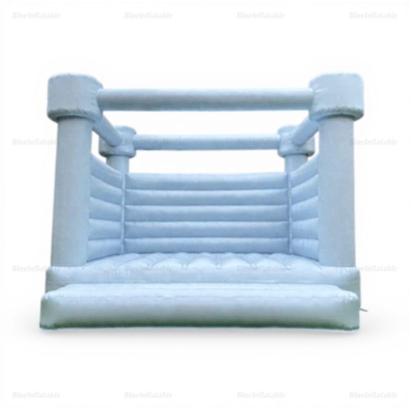 Pastel Blue Wedding Bounce House