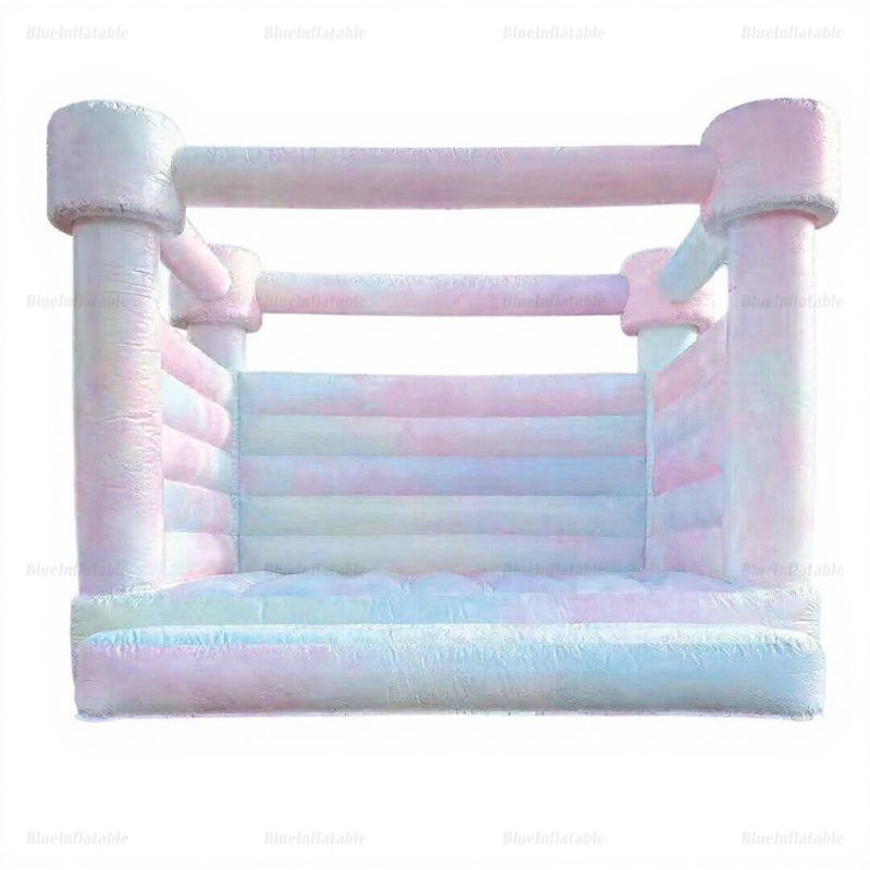 Pastel Wedding Bounce House Slide