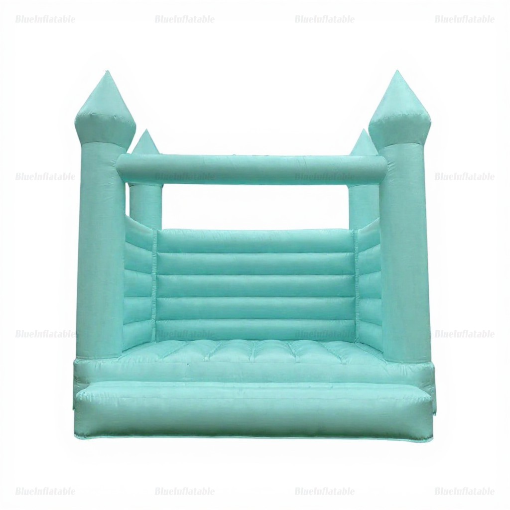 Pastel Green Wedding Bounce House