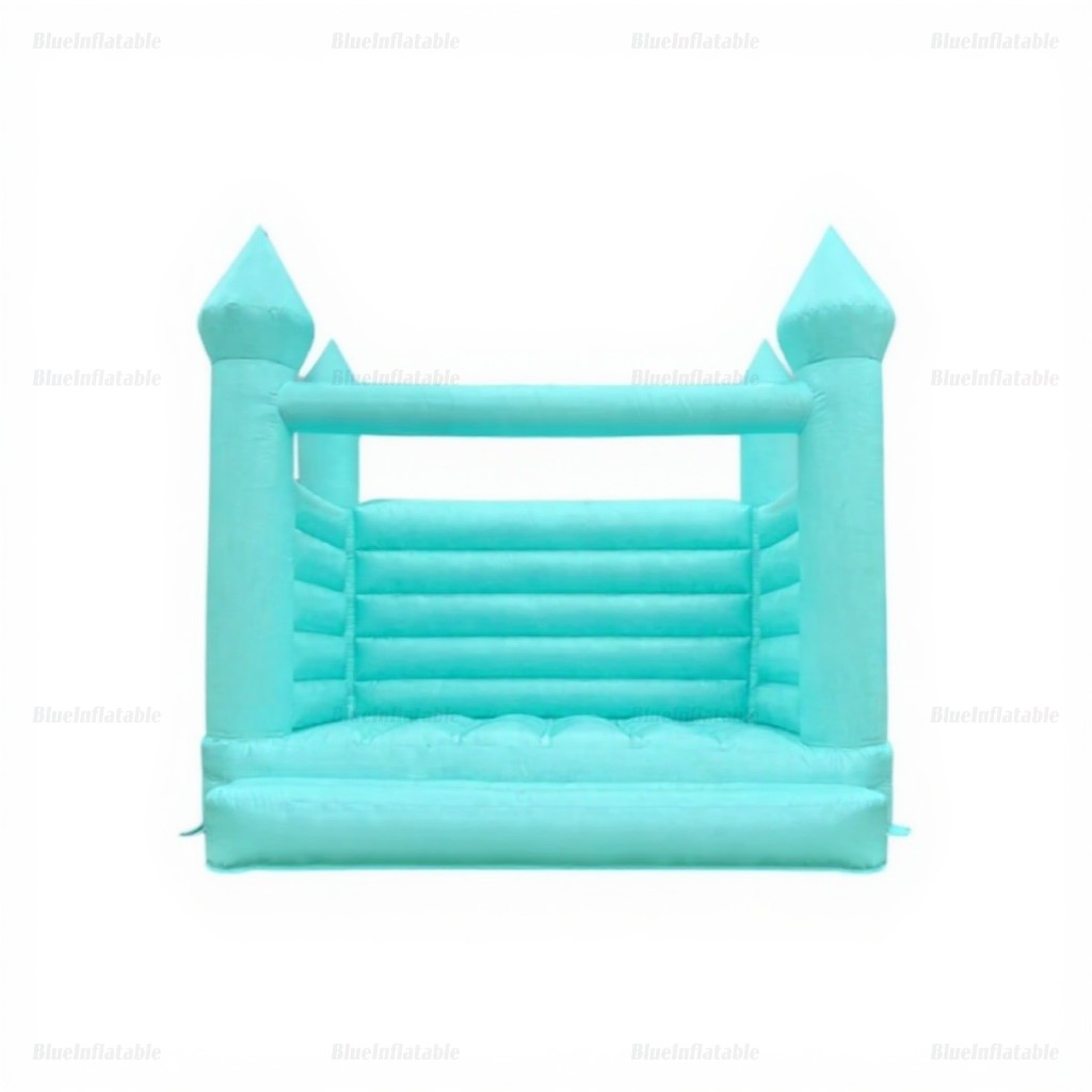 Pastel Green Wedding Bounce House - Image 2