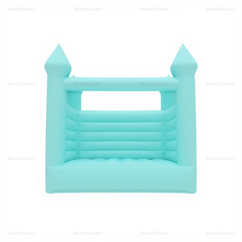 Pastel Green Wedding Bounce House - Image 3