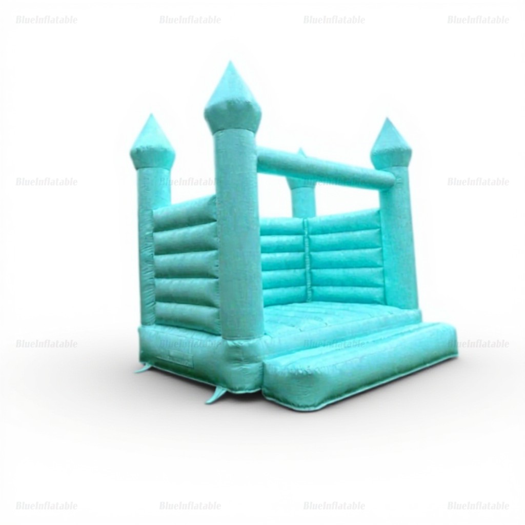 Pastel Green Wedding Bounce House - Image 4