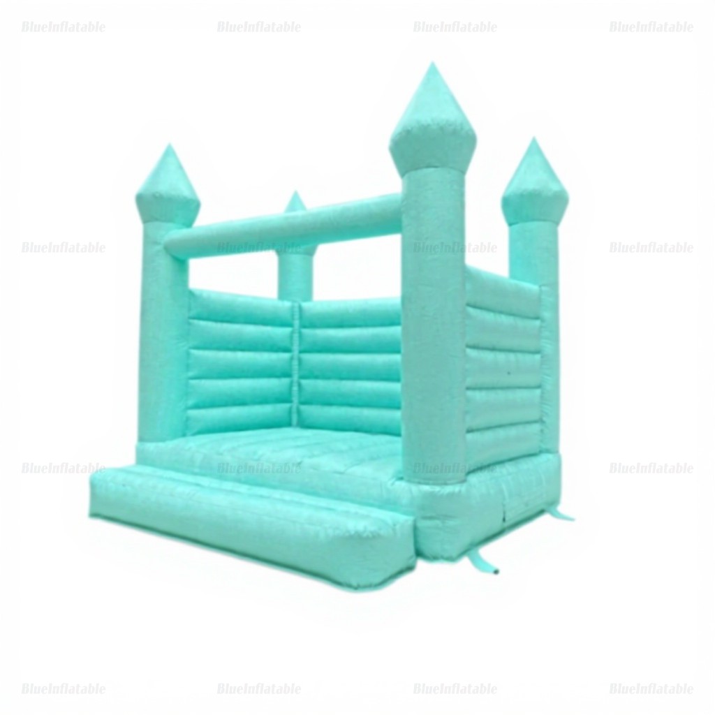 Pastel Green Wedding Bounce House - Image 5