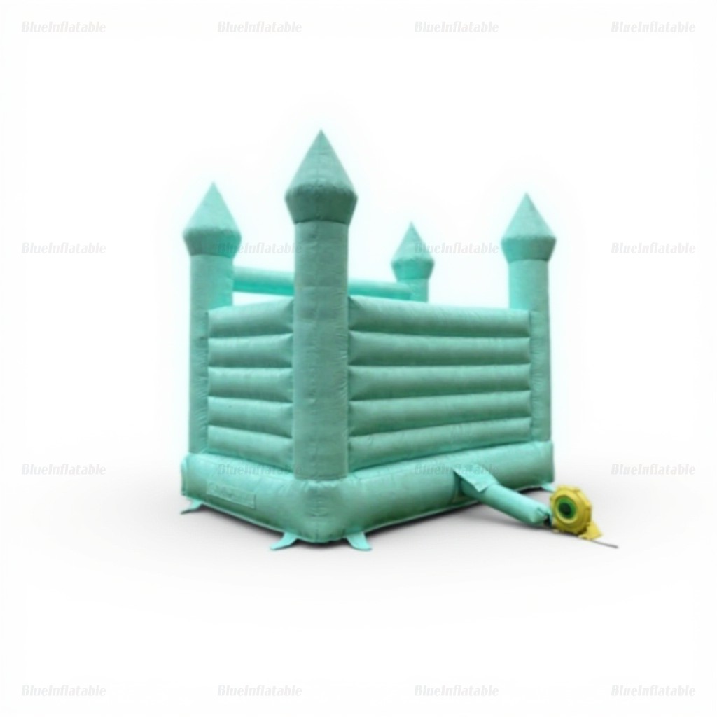 Pastel Green Wedding Bounce House - Image 7