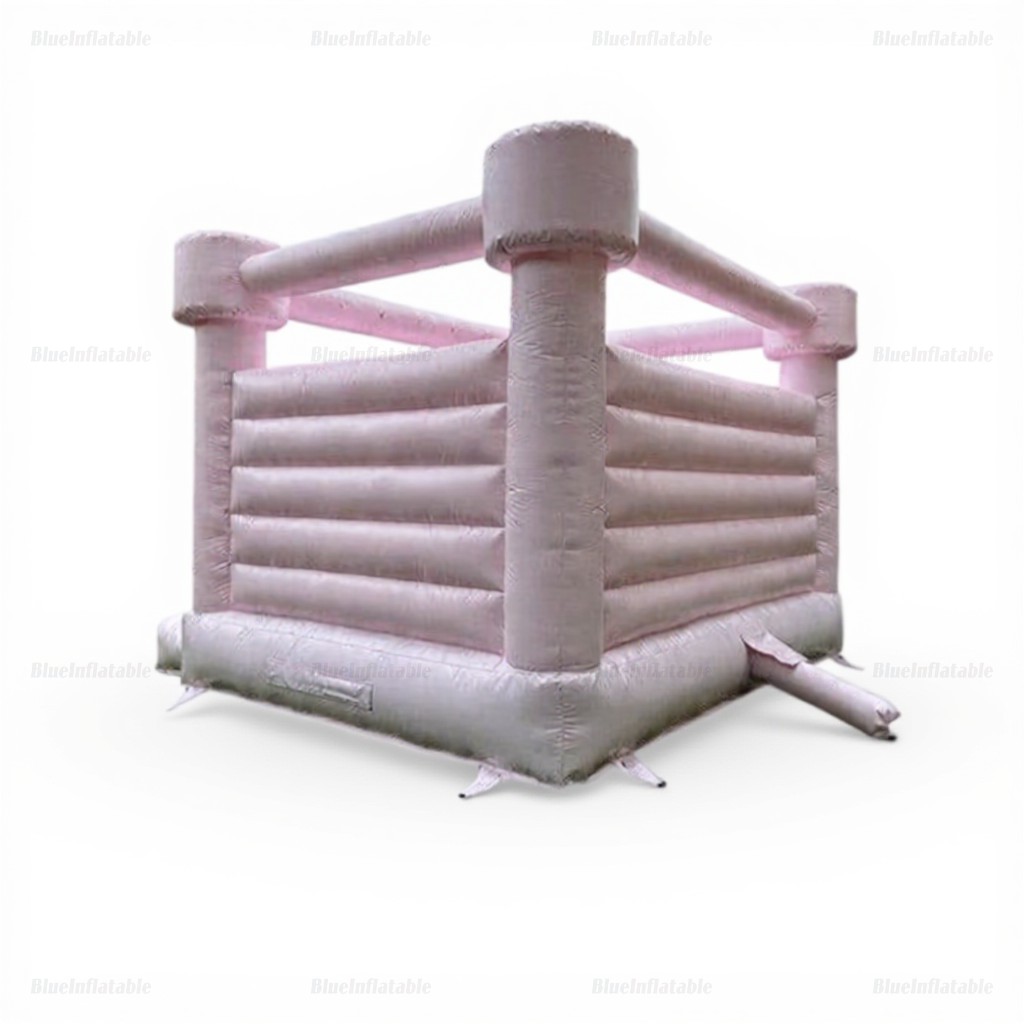 Pastel Pink Inflatable Bouncy Castle - Image 4