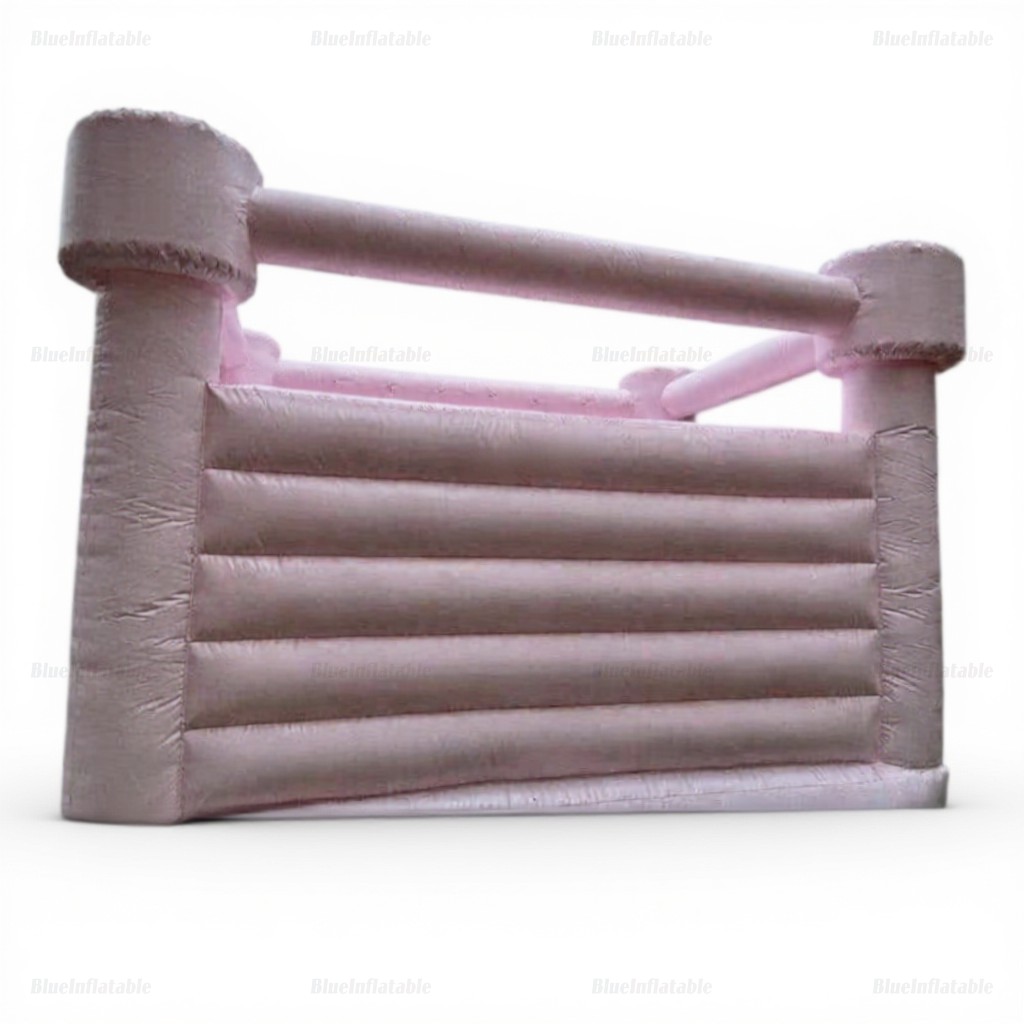Pastel Pink Inflatable Bouncy Castle - Image 5