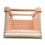 Pastel Peach Wedding Bounce Castle