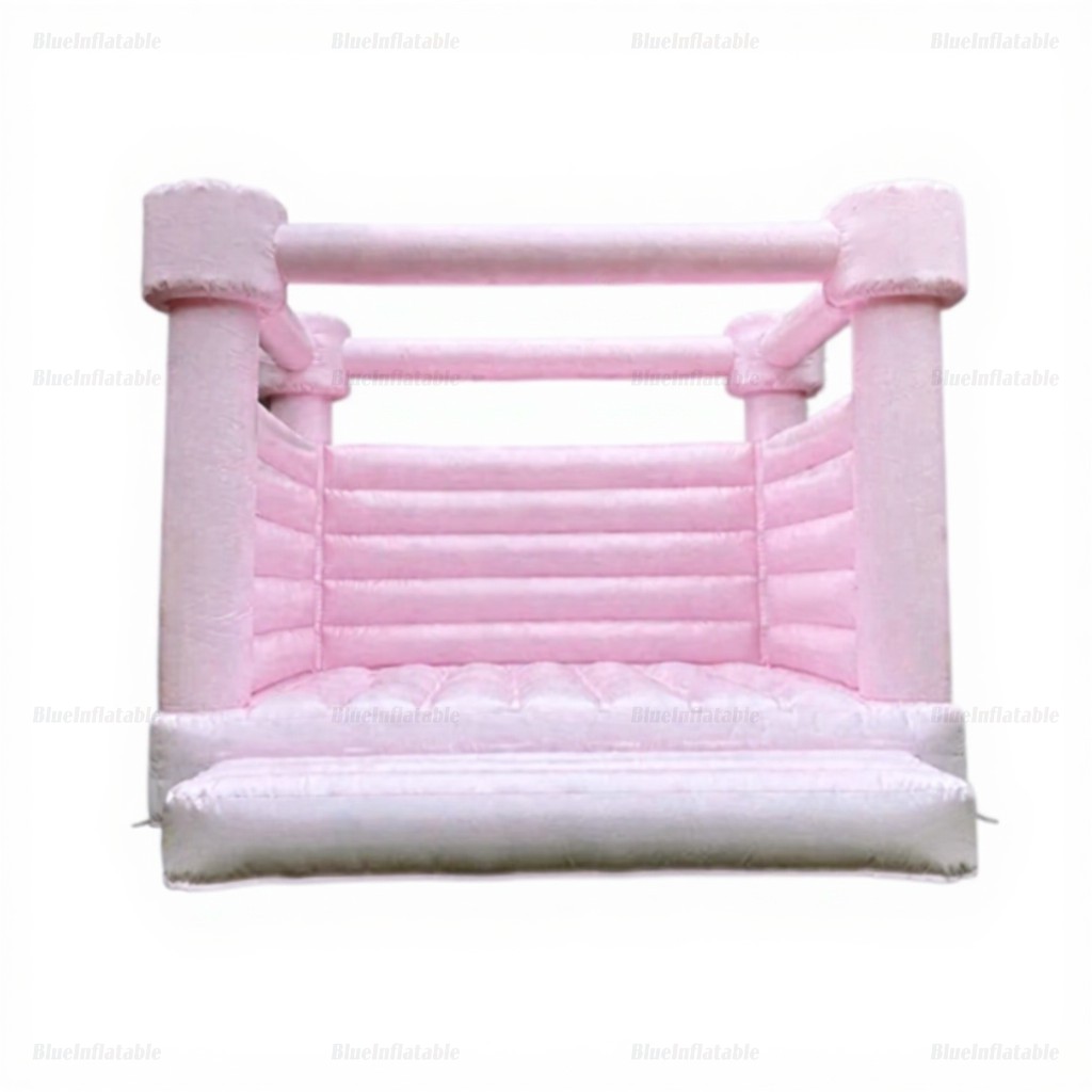 Pastel Pink Wedding Bounce House
