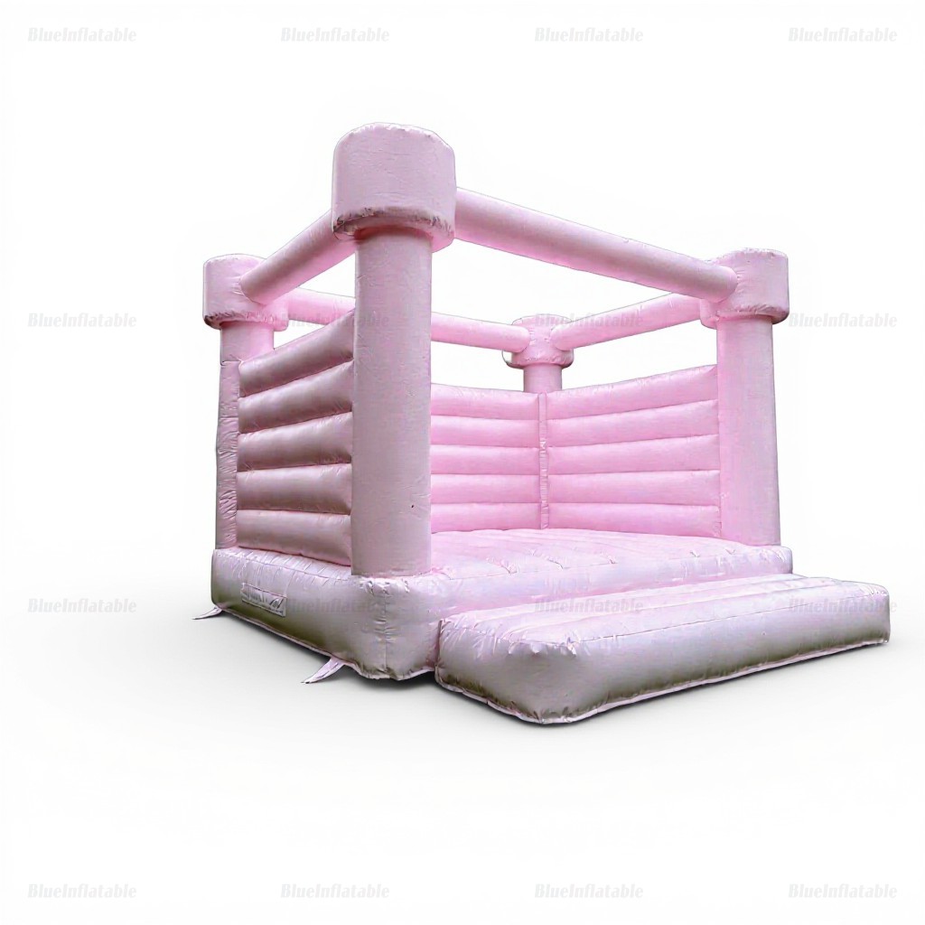 Pastel Pink Wedding Bounce House - Image 3