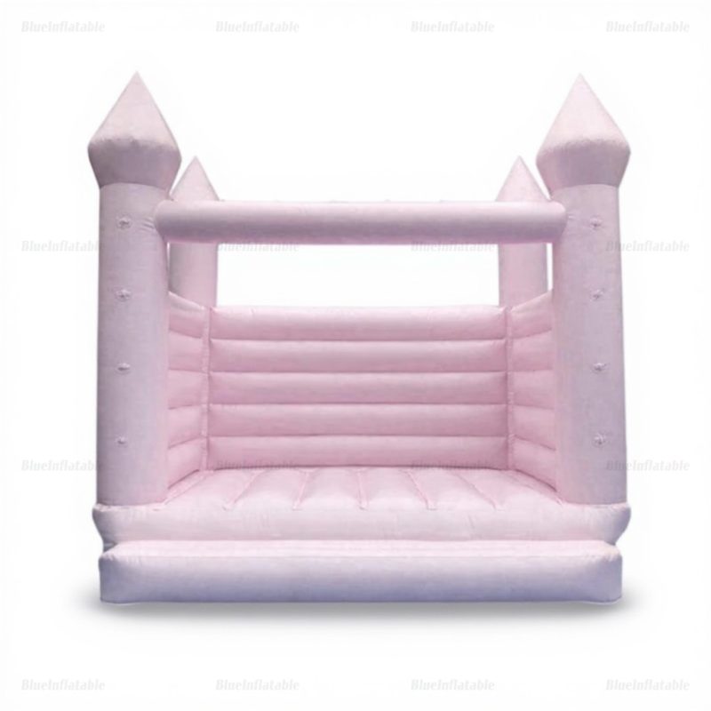 Pastel Pink Wedding Bounce House