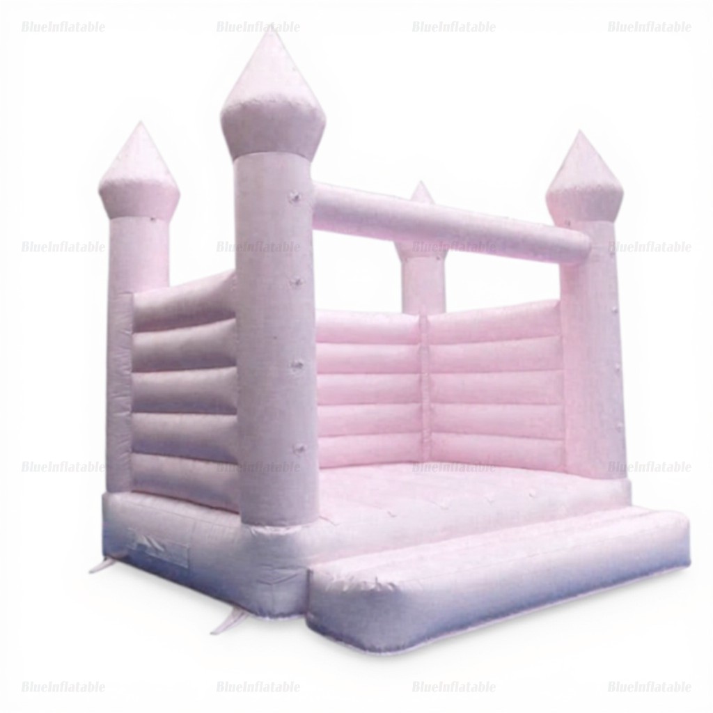 Pastel Pink Wedding Bounce House - Image 2