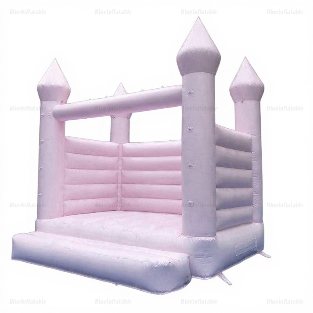 Pastel Pink Wedding Bounce House - Image 3