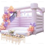 Pastel Purple Inflatable Bouncer House