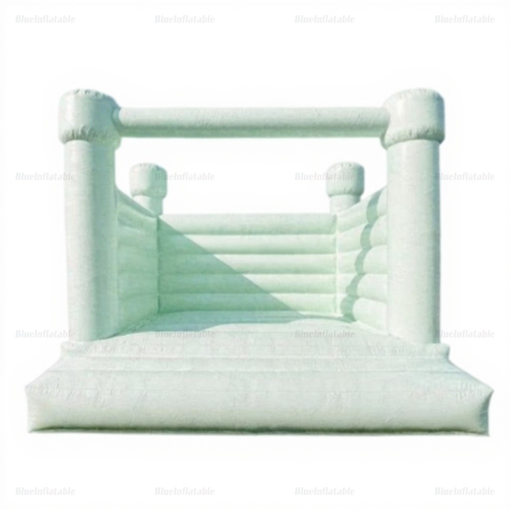 Pastel Yellow Mini Inflatable Bounce House for Parties & Weddings