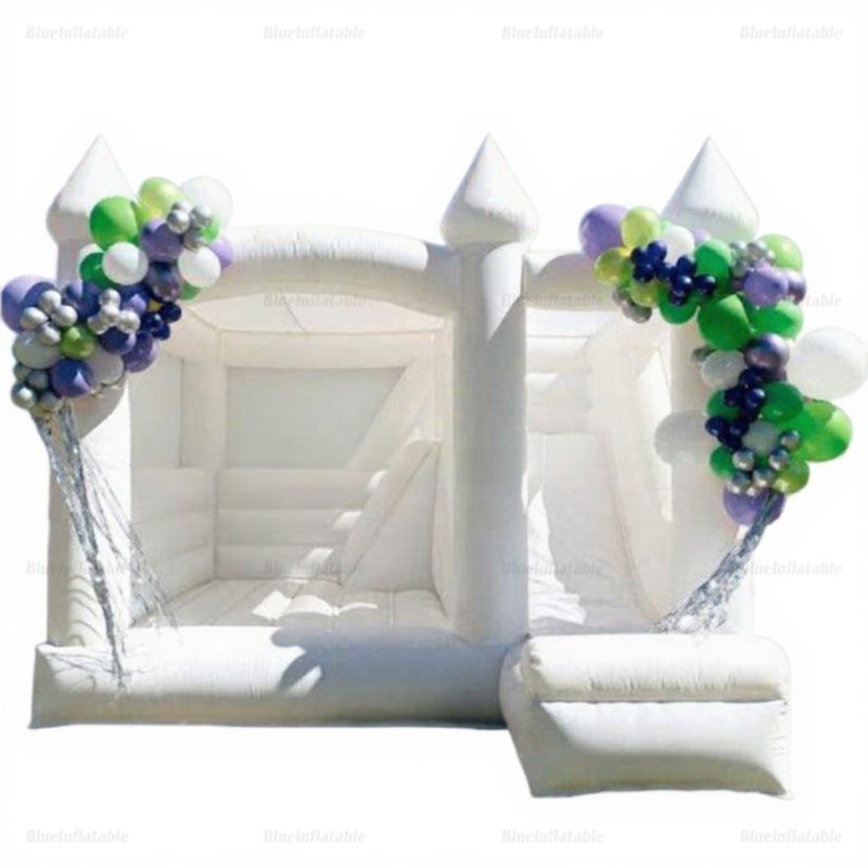 White Wedding Bounce House for Adults – Small Party Jumper